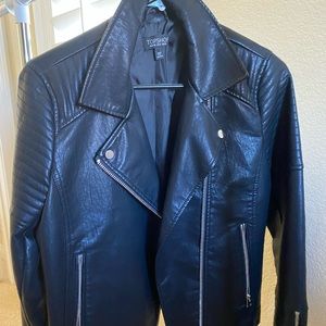 Topshop faux leather jacket (new )